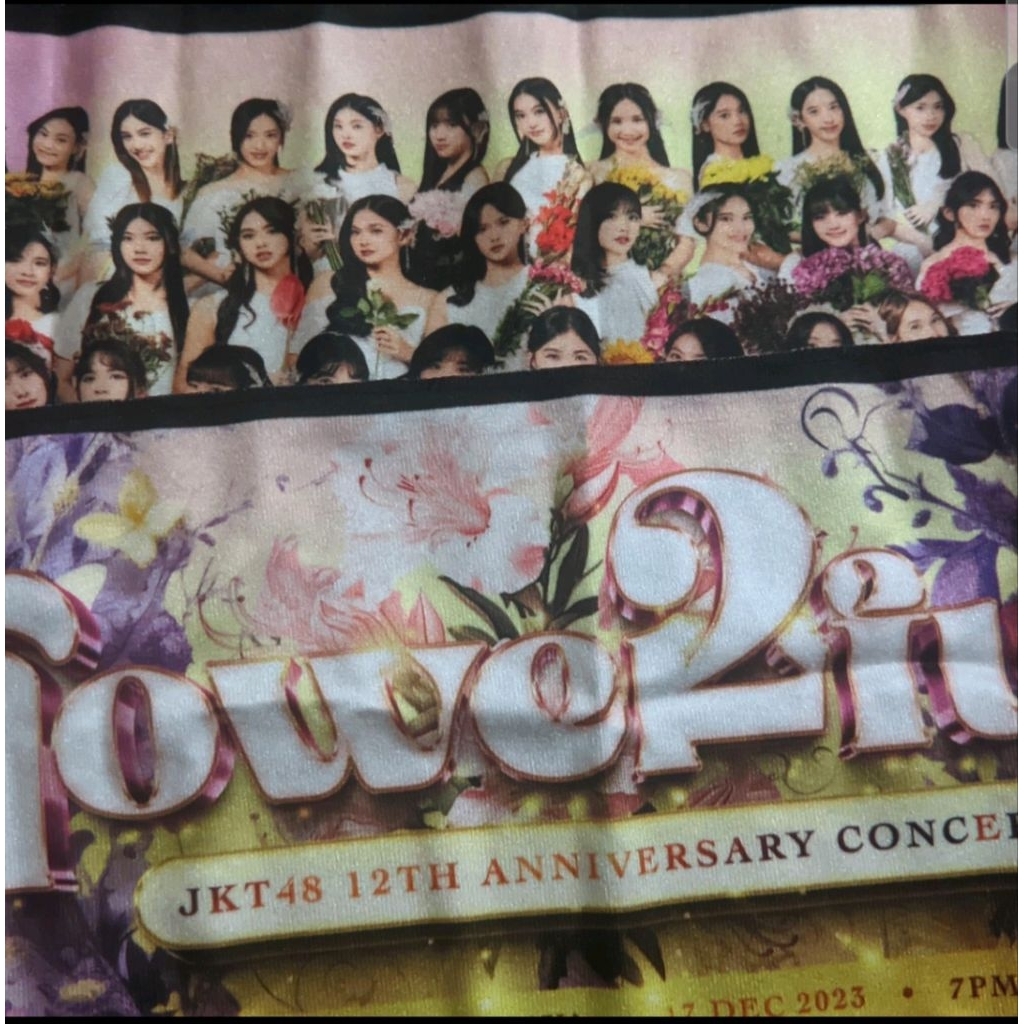 Benefit Rose jkt48 flowerful 12th anniversary hand banner