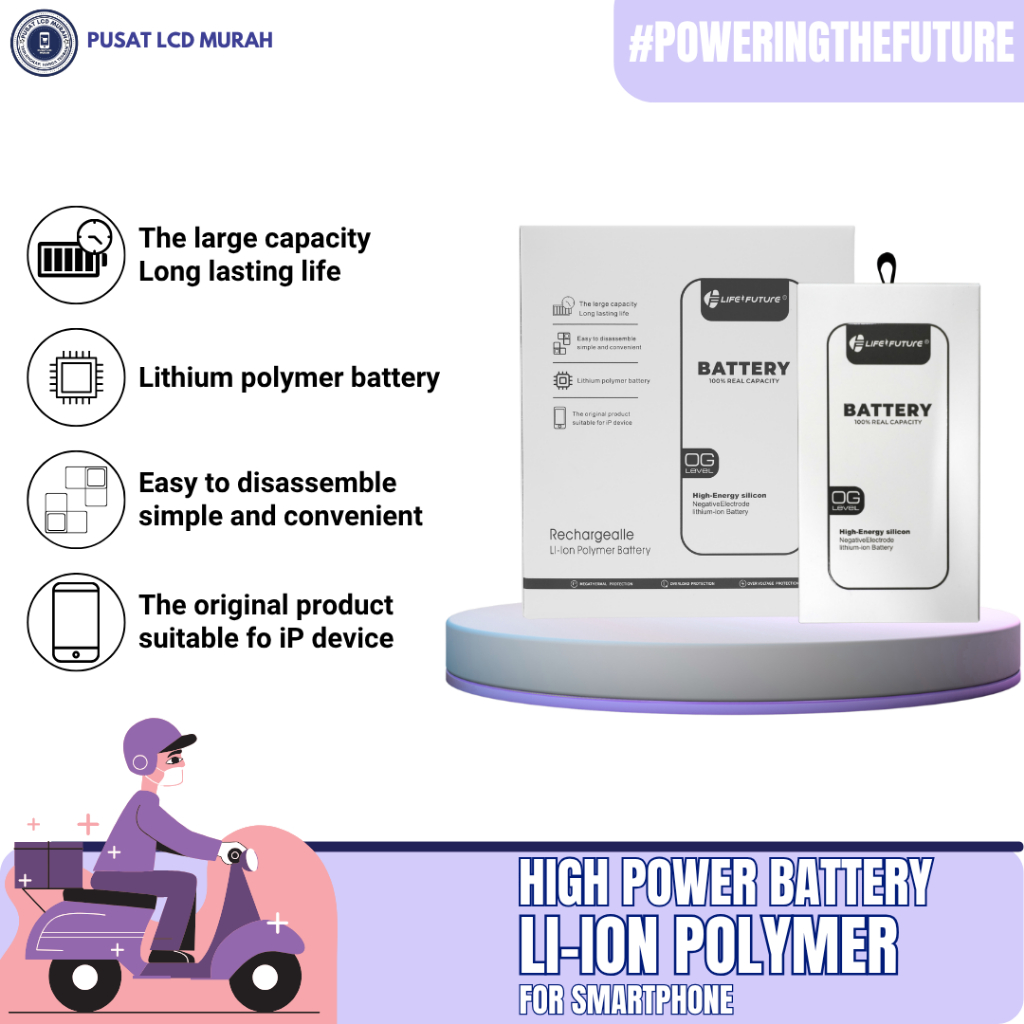 BN 48 - BATERAI ORIGINAL LIFE FUTURE / XIAOMI REDMI NOTE 2 PRO/NOTE 6 PRO
