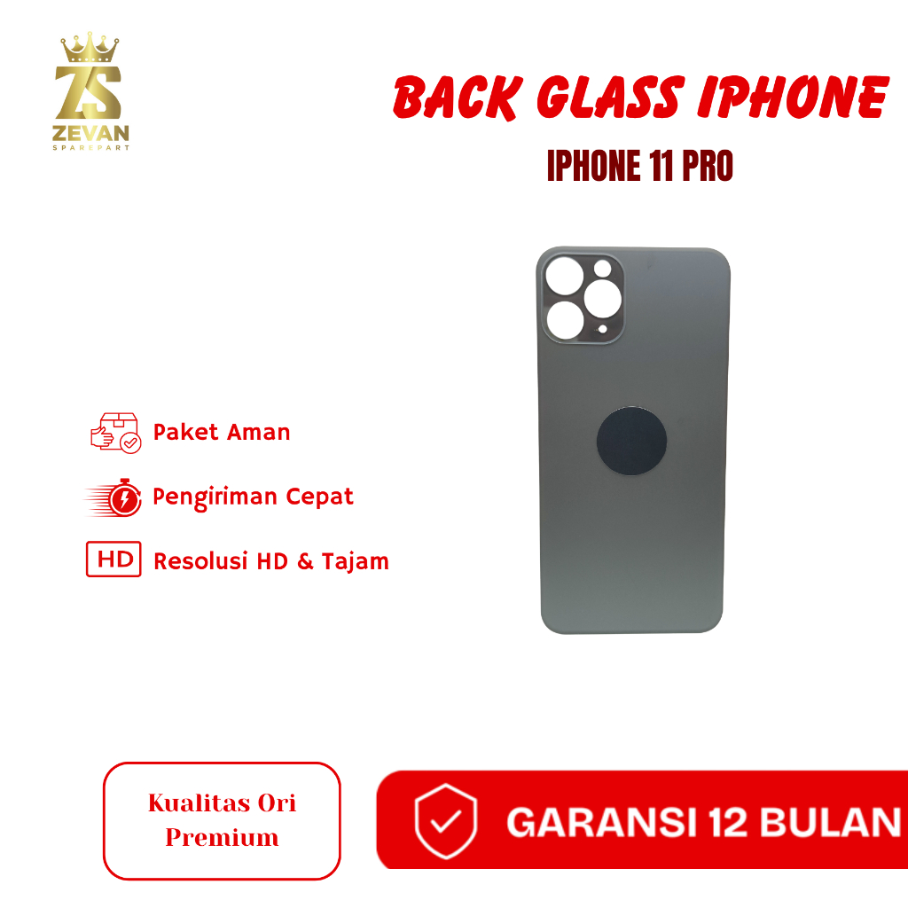 BACK GLASS IPHONE 11 PRO