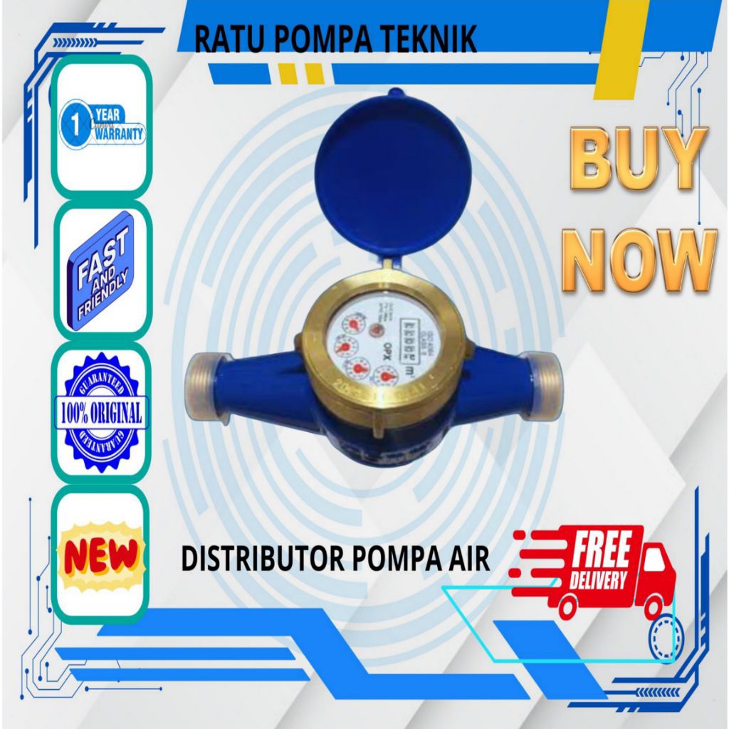 Flow Meter Air Bersih 1inch Water Meter OPX 1" Meteran Air Bersih 1"