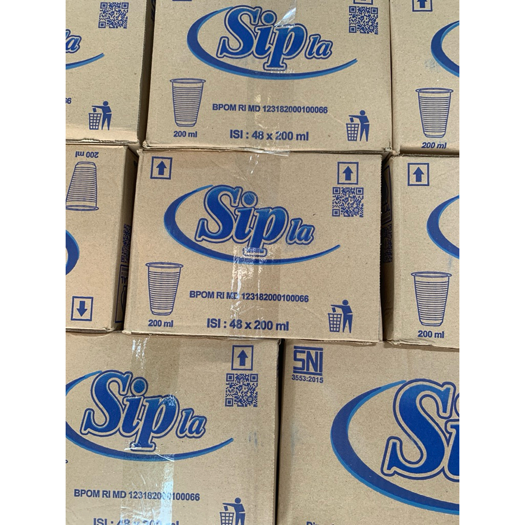 Air sipla gelas 200ml original