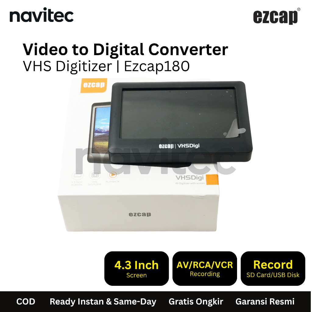 Ezcap180 AV RCA VCR Recorder Save to Flashdisk / Micro SD Ezcap 180