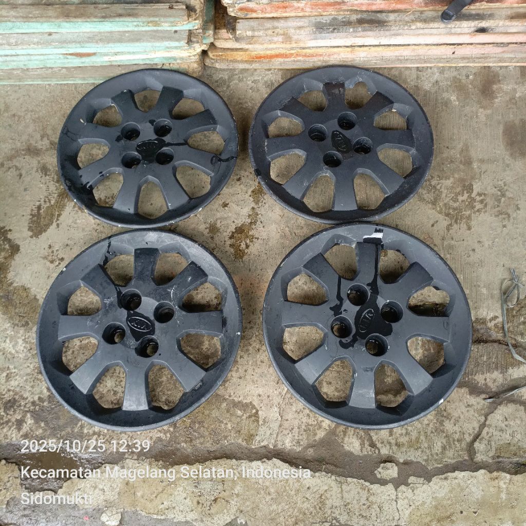 Wheeldop Wildop Dop Velg Kia Rio Ring 14 Original Copotan 4 Biji