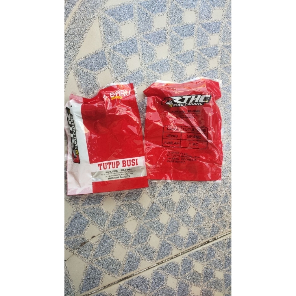 TUTUP BUSI MOTOR RTHC MODEL SUPRA X PER 6 PCS