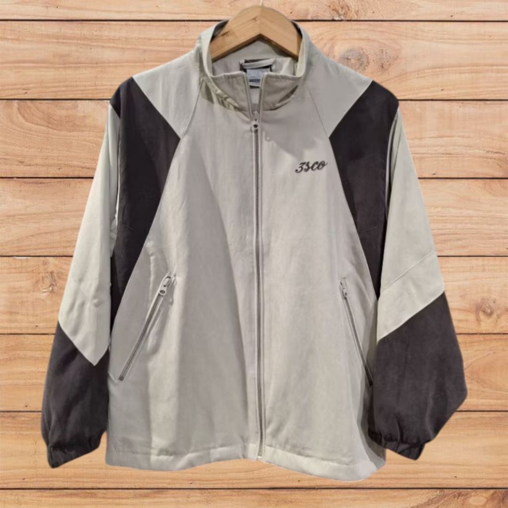 3Second Jaket Ziper Troy Colorblock Jacket Original