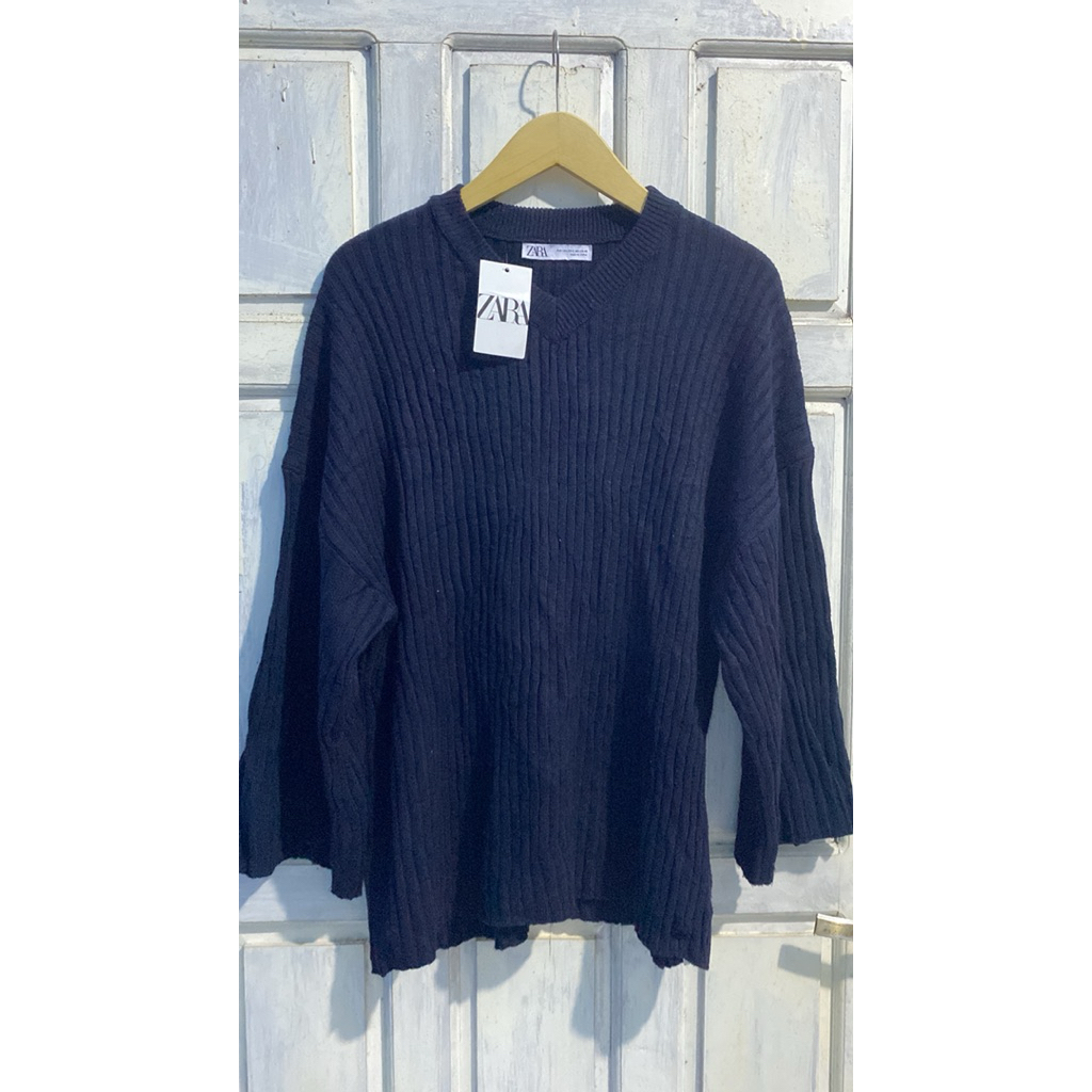 ZARA Sweater lidi hitam tebal