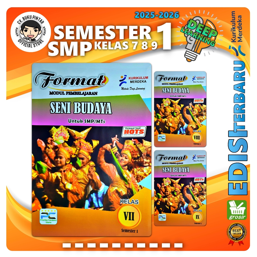 LKS SENI BUDAYA SMP/ MTS KELAS 7 8 9 SEMESTER 1 | FORMAT