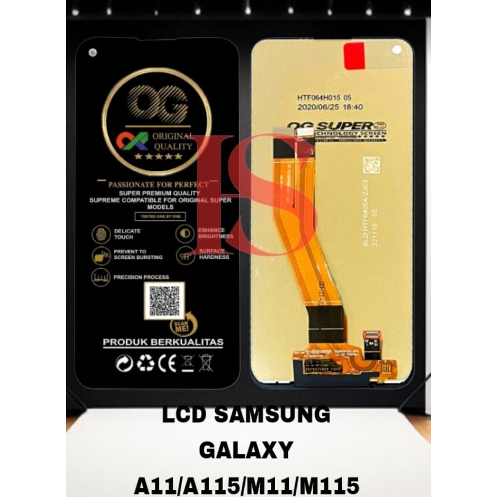 LCD SAMSUNG A11 FULLSET TOUCH SCREEN LCD SAMSUNG GALAXY A11/A115/M11/M115 LCD ORIGINAL