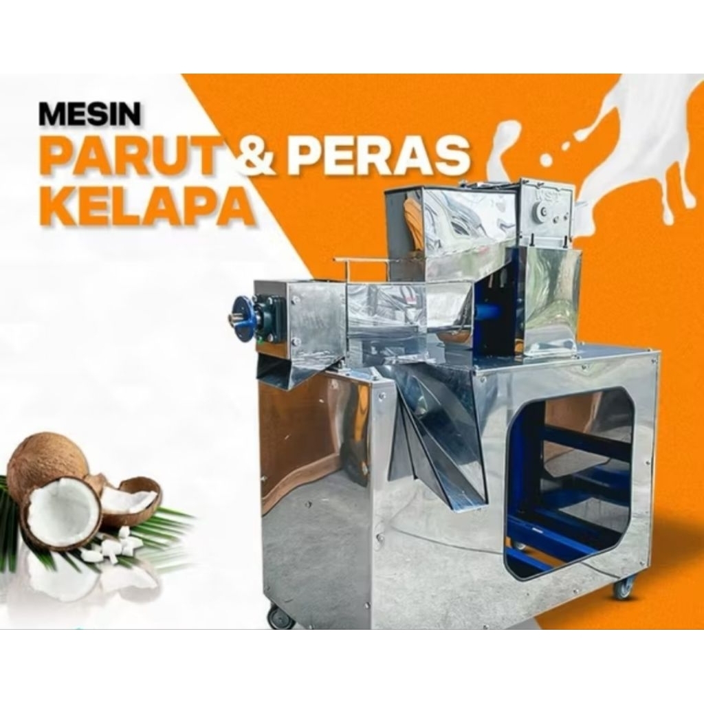 mesin parut dan peras santan kelapa rempah rempah