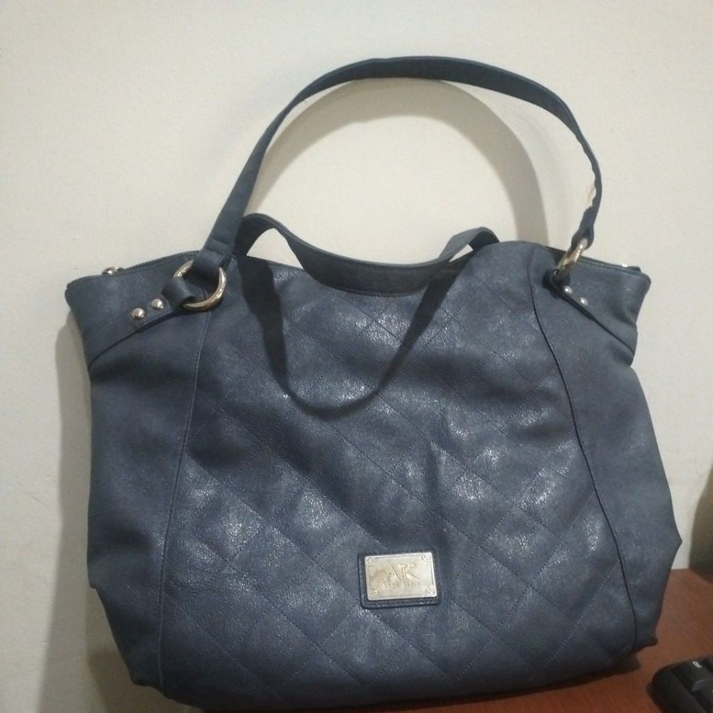 Preloved Tote Bag kulit asli Anne Klein