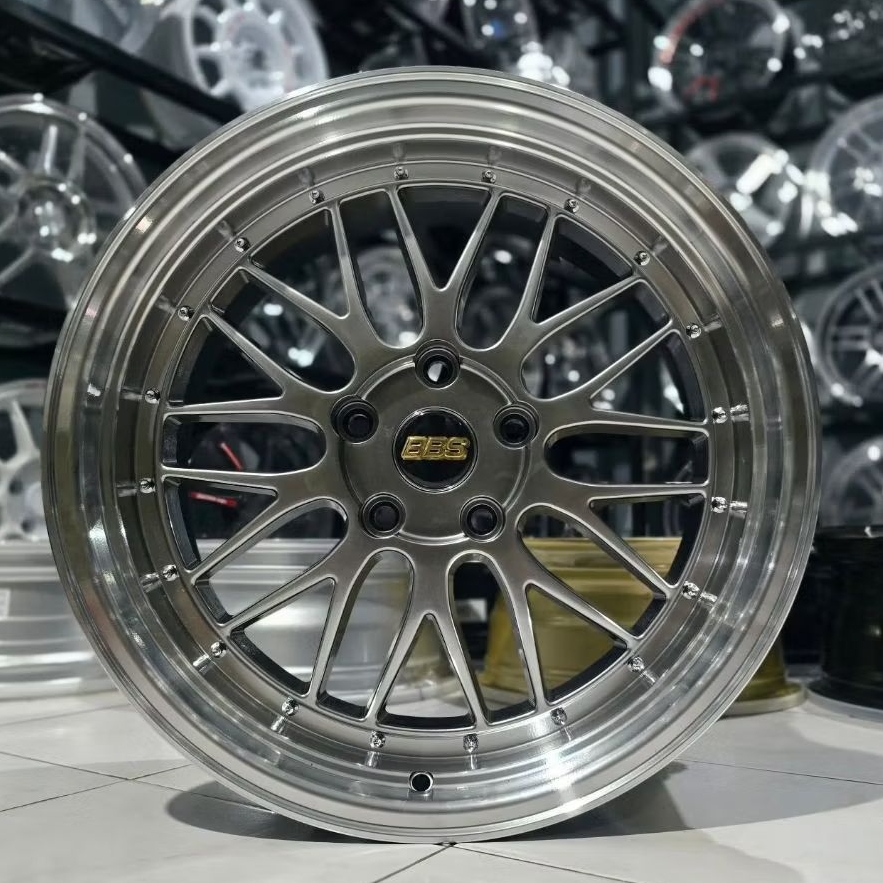 velg racing bbs lm bmw r18 pcd 5x120 lebar 8 - 9 velg racing mobil bmw r18 pcd 5x120 velg mobil raci