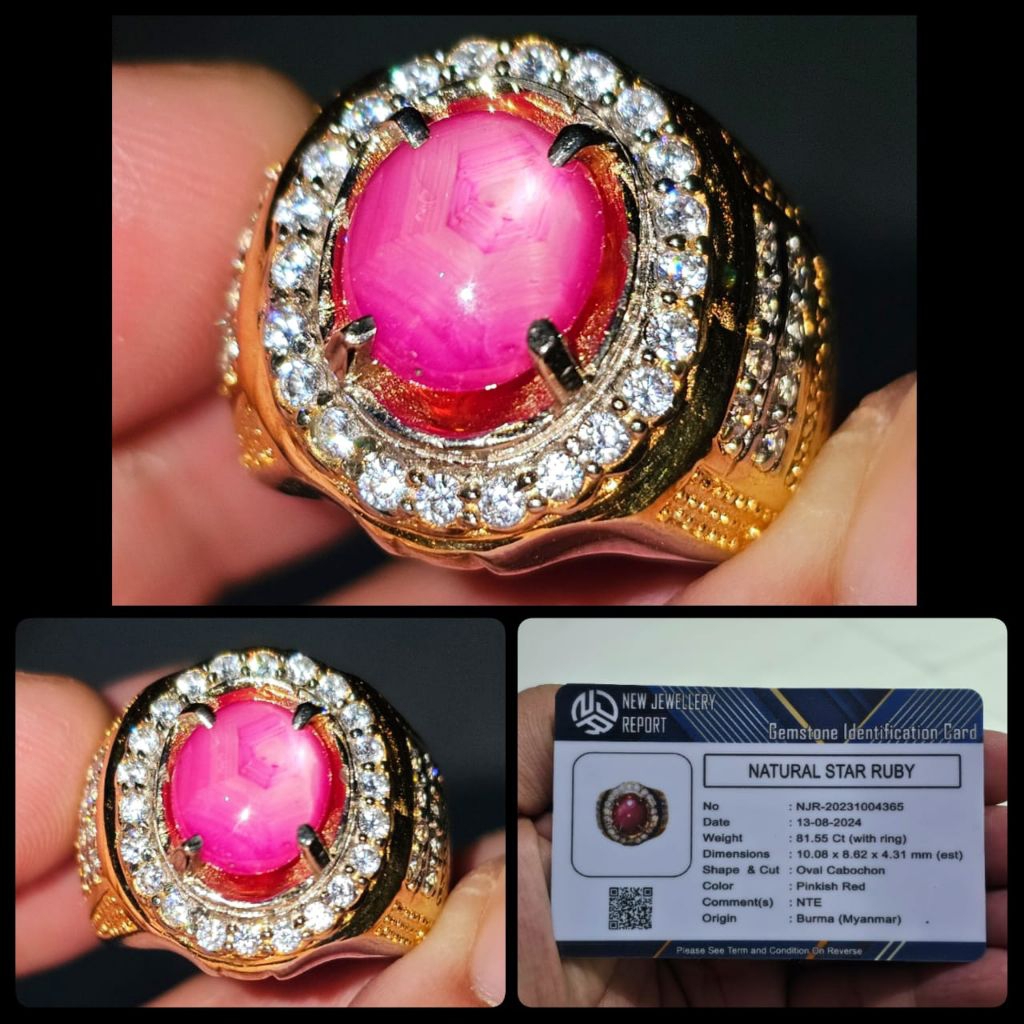 RUBY STAR BURMA MYANMAR ASLI DELIMA BELANG