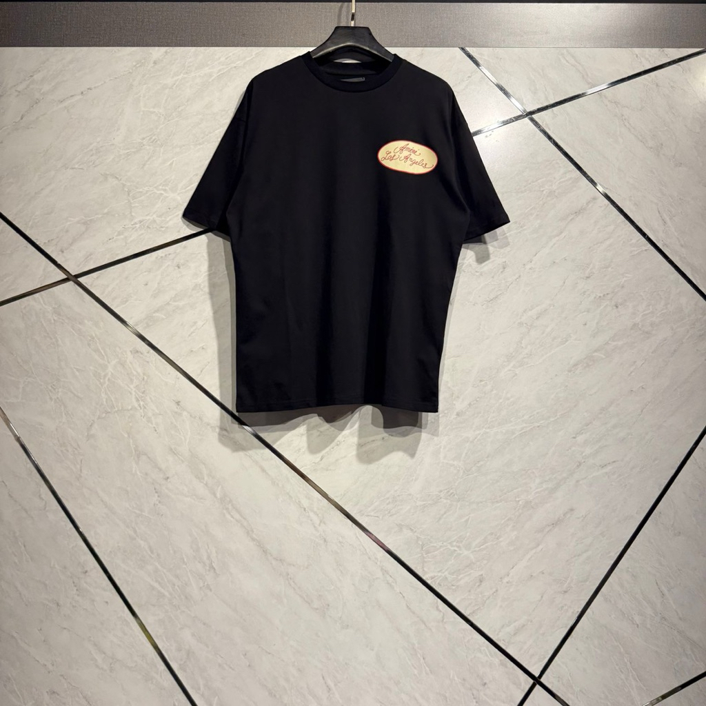 Kaos Pria Wanita Amir Motif Black