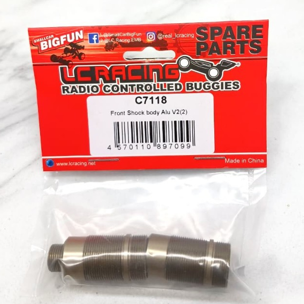 LC Racing - Front Shock Body Alu V2 (2) - (C7118)