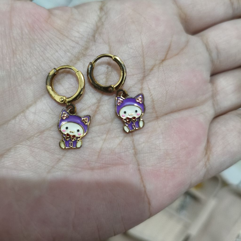 Preloved anting anak lapis emas collexion