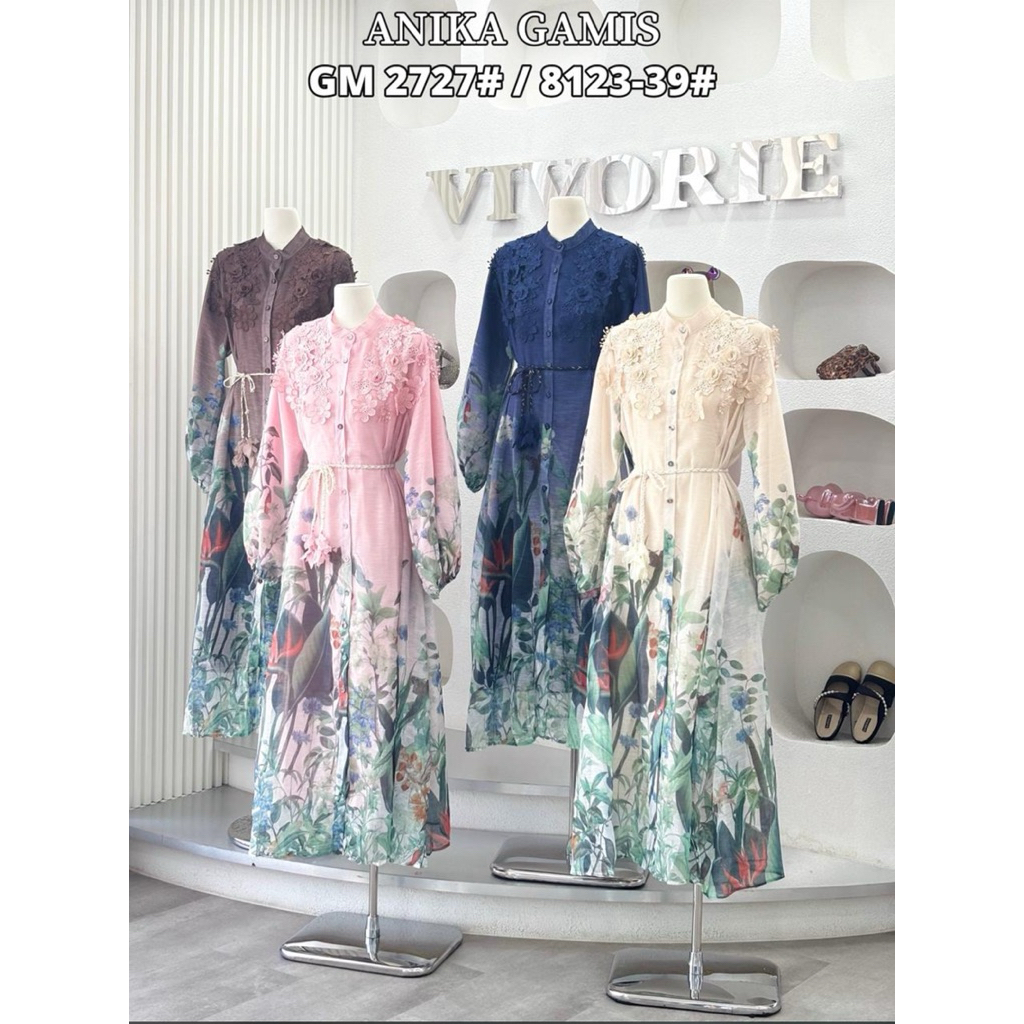 anika gamis, gamis vivorie, gamis bkk, gamis putih, white maxi, dress katun bordir, gamis eyelet, ga