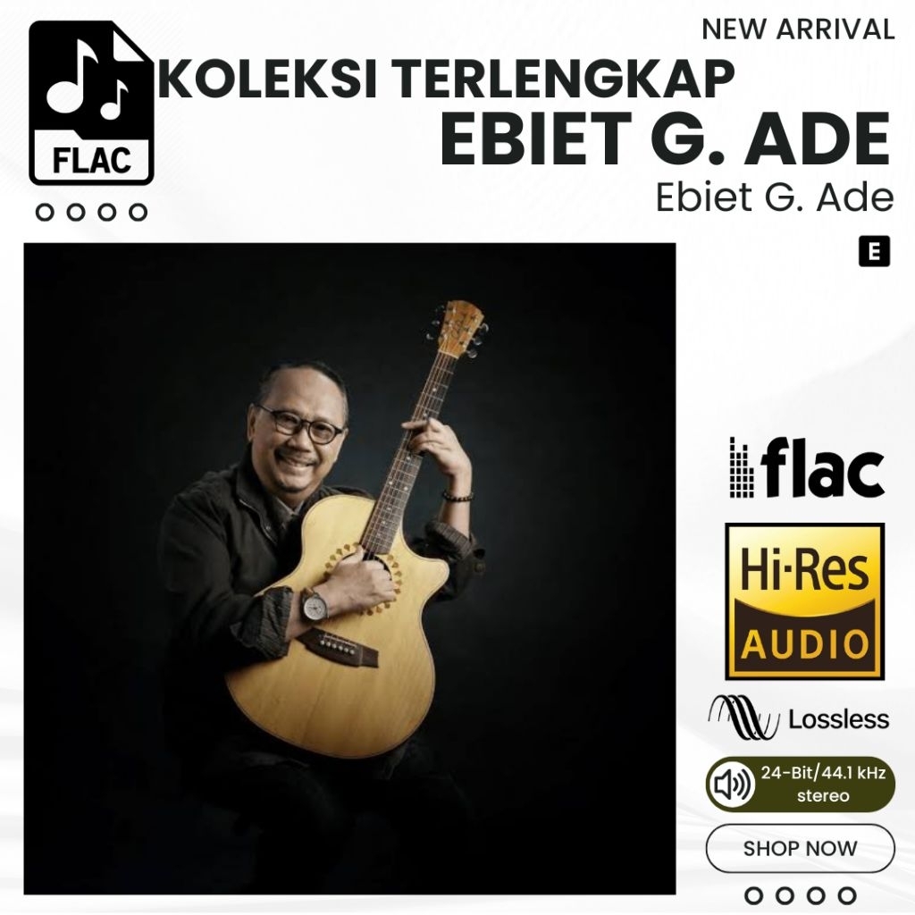 Koleksi Lengkap Ebiet G. Ade Album Lagu FLAC Hi-Res Lossless 24bit 44.1kHz