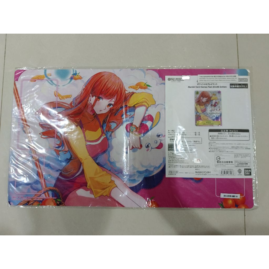 Onepiece playmat + promo nami zeus