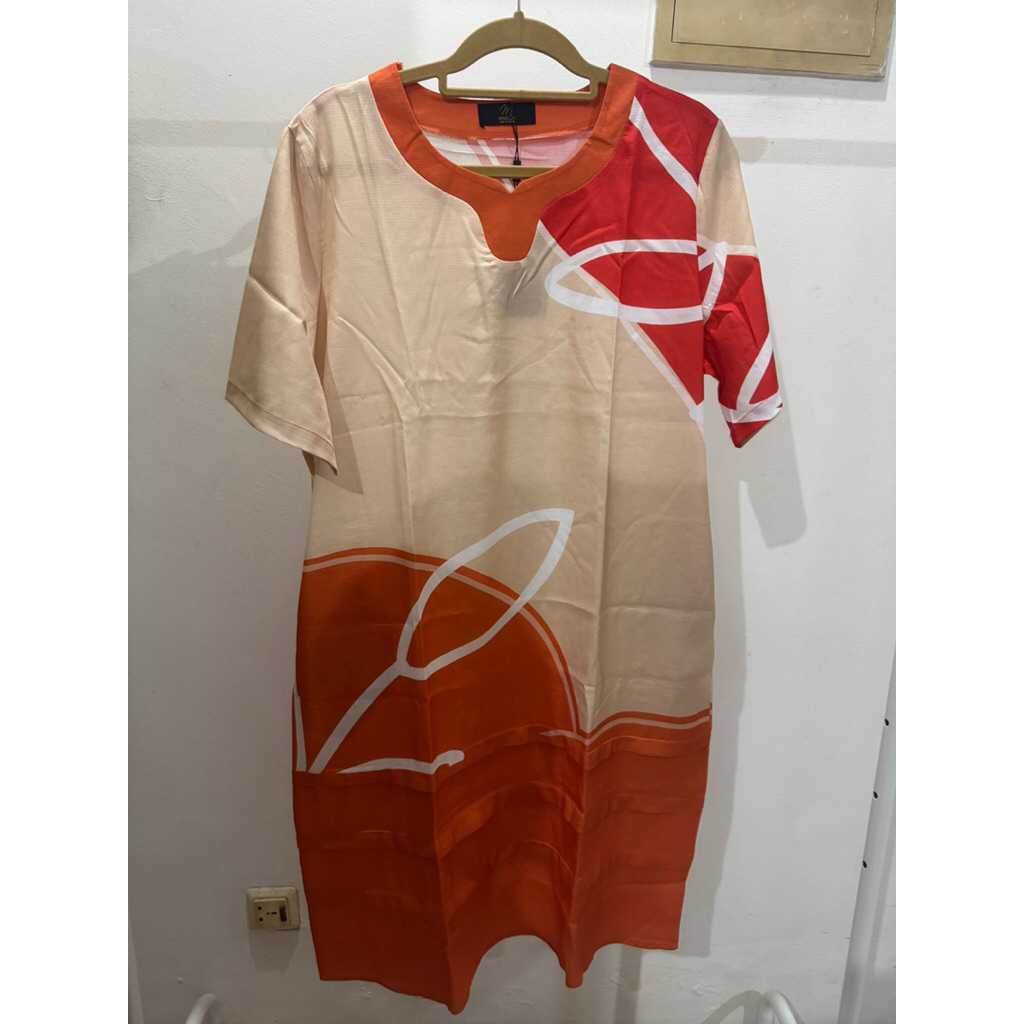 Dress wanita baju santai dress santai orange kuning cream | Baju atasan wanita blouse biru | Baju ke