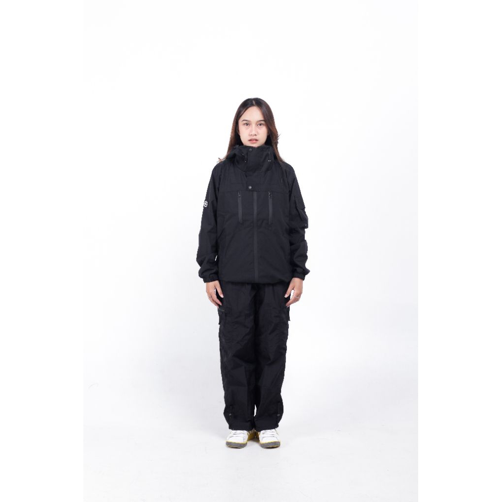 Troublemaker - Malika Black - Jaket Outdoor Waterproof - Casual Outfit - Outwear Jacket