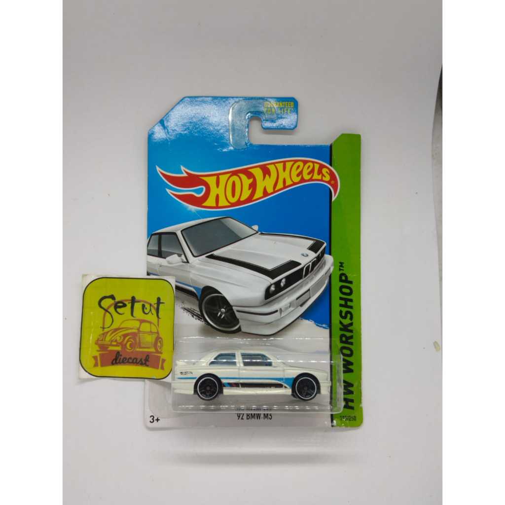 HOT WHEELS HOTWHEELS EXCLUSIVE 92 BMW M3 RECOLOR PUTIH WHITE ULTRA RARE + PROTECTOR