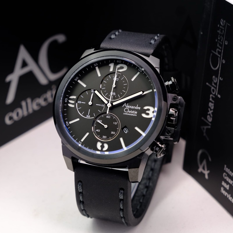 Alexandre Christie AC 6280 MC / AC6280 / Ac 6280 Chronograph Original Jam Tangan Pria Analog
