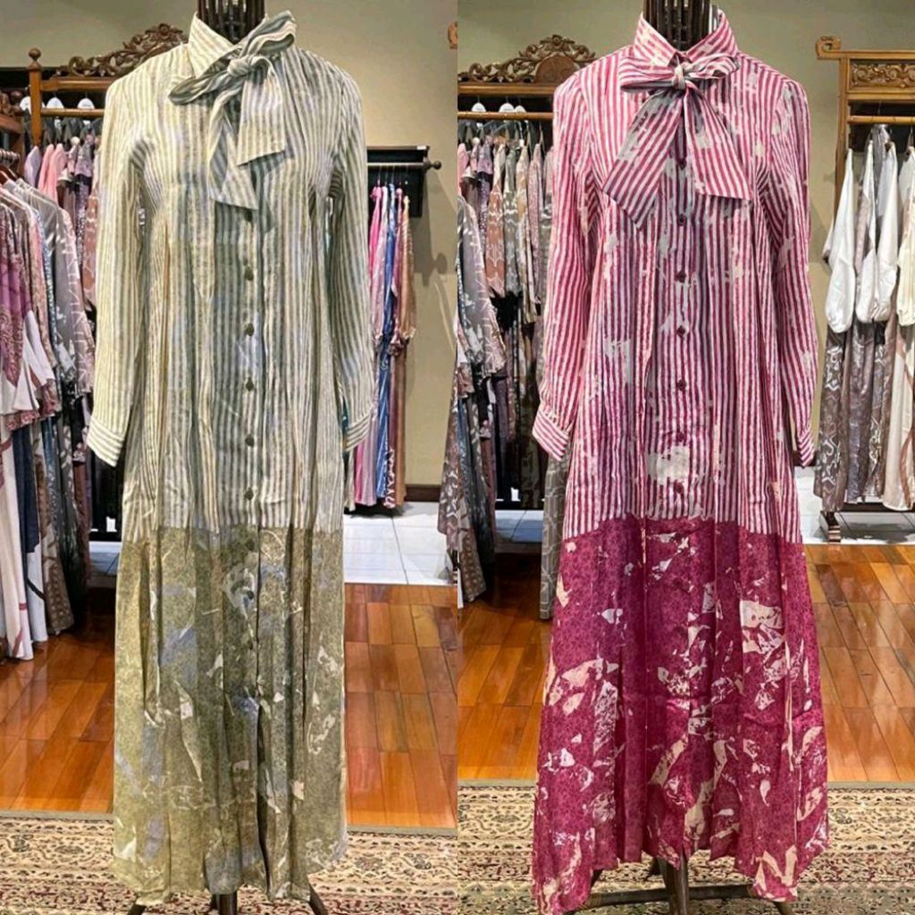 Sarita Dress Viscos by Dian Pelangi LIMITED EDITION Busana Muslim Gaun Batik Casual Formal Pesta Per