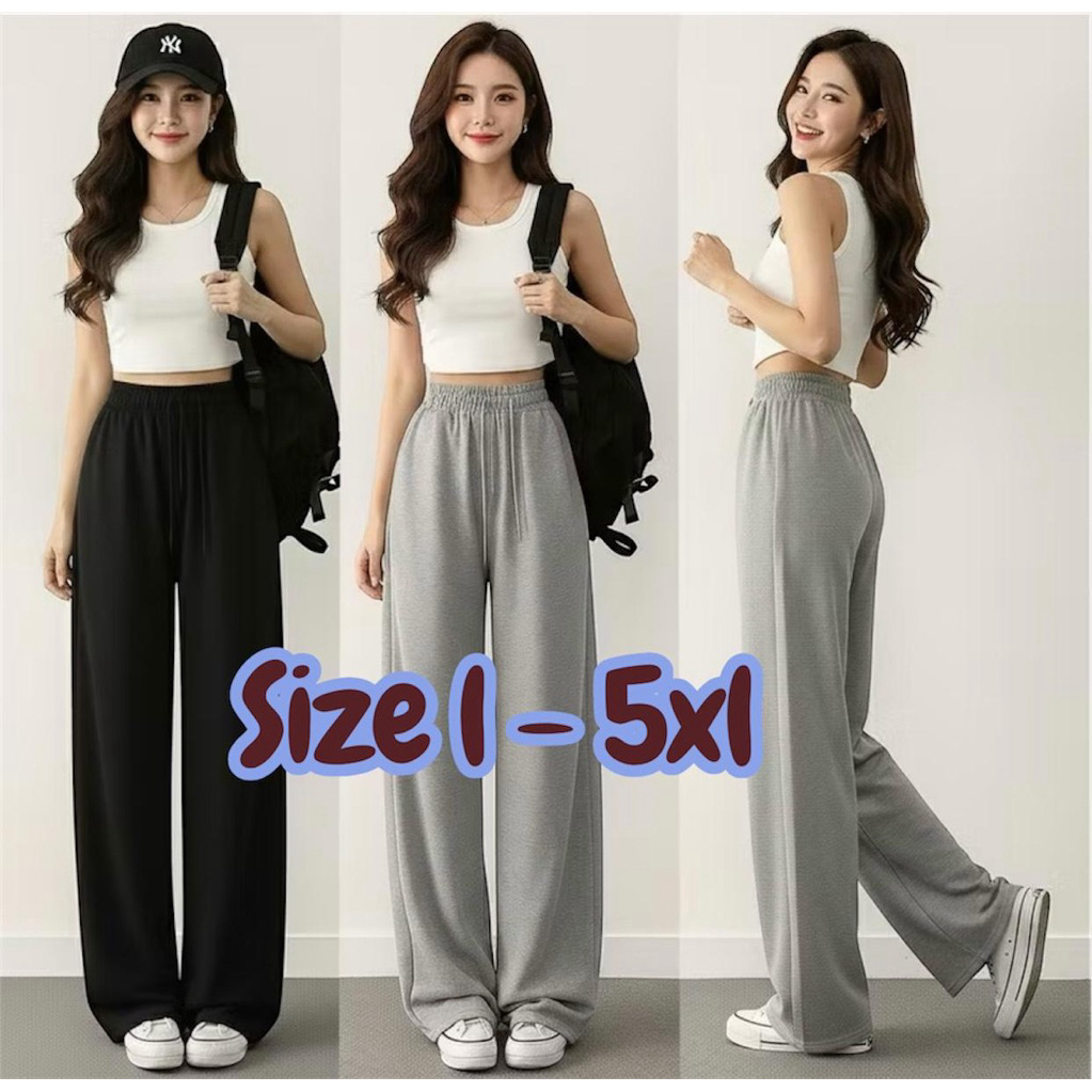 CELANA PANJANG WANITA TRENING SUPER JUMBO CELANA SWEATPANTS LOOSE HIGHWAIST JUMBO WANITA