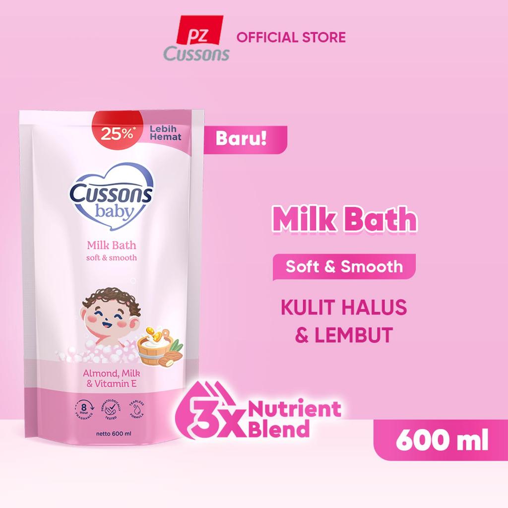 Cussons Baby Milk Bath Soft & Smooth 600ml+150ml