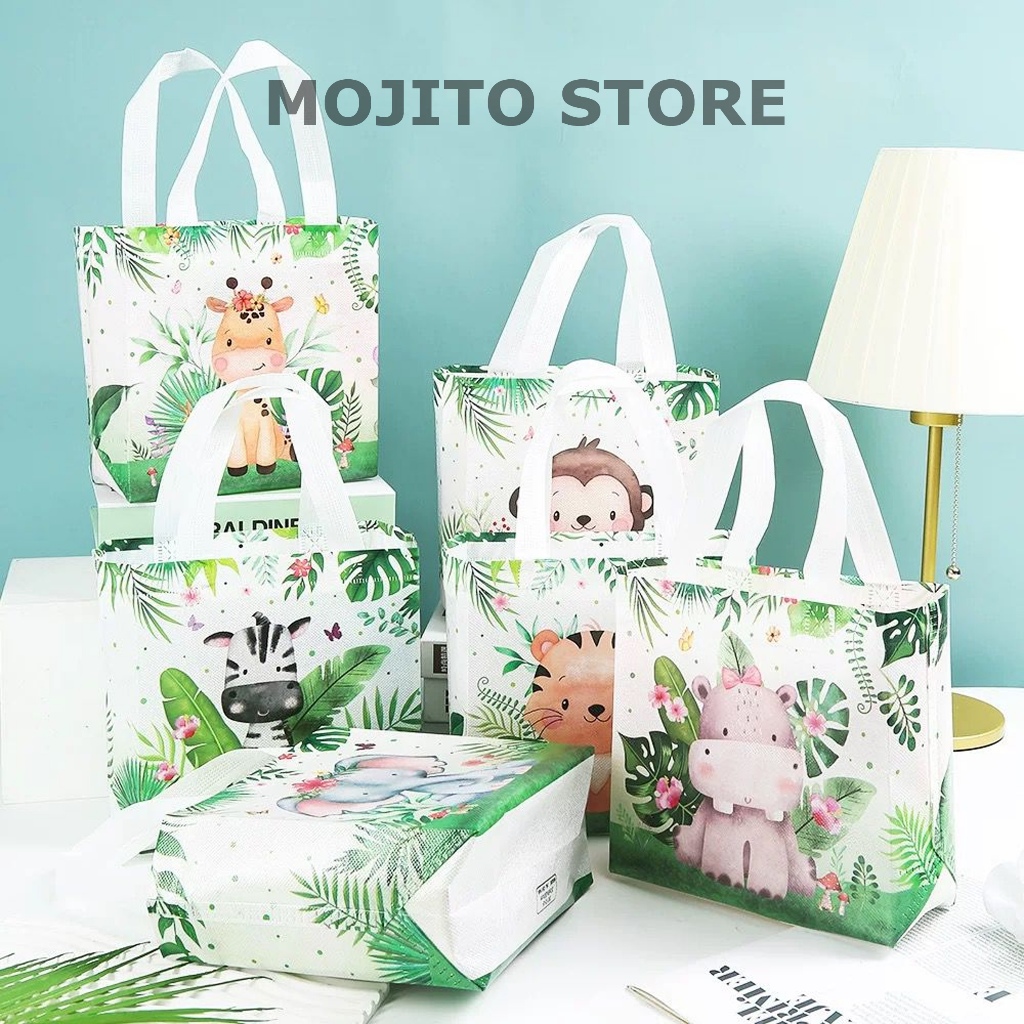 TAS GOODY BAG SAFARI ZOO JUNGLE ANIMAL GOODIE HAMPERS BINGKISAN ULTAH ANAK ULANG TAHUN BIRTHDAY