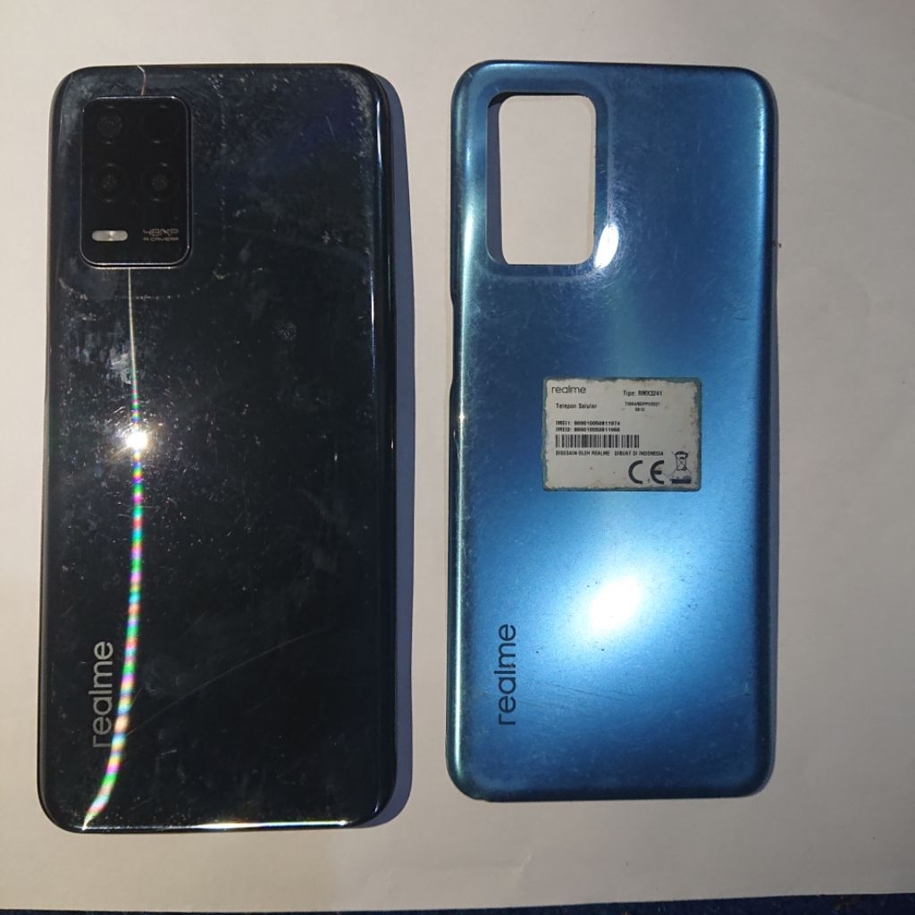 Middle Frame Backdoor Tutup Belakang Bazzel Housing REALME 8 5G RMX3241 Copotan