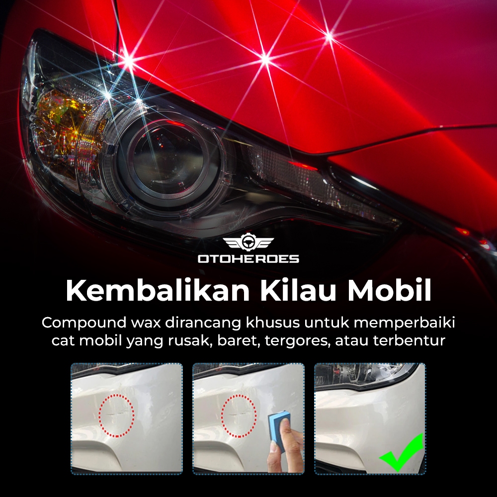 Poles Coating Sealant Mobil Hilangkan Goresan & Baret Halus Instan Wax Polish Premium, Hapus Lecet & Lindungi Cat Mobil