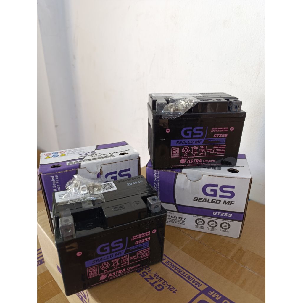 AKI GS GTZ5S AKI KERING AKI MOTOR HONDA BEAT, BEAT FI, VARIO 110,SCOOPY, SPACY, SUPRA X 125 AKI HOND