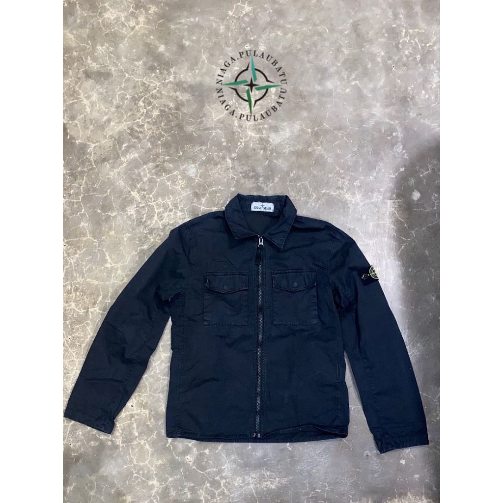 Stone Island Junior Overshirt Navy