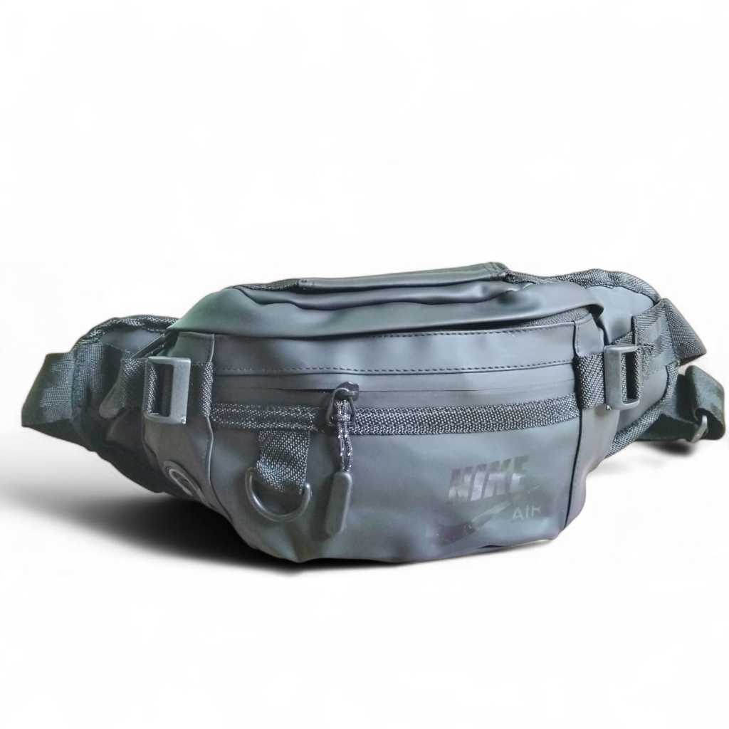 Waistbag pria casual trendy bahan bimo waterproof - tas pinggang pria anti air terlaris multifungsi