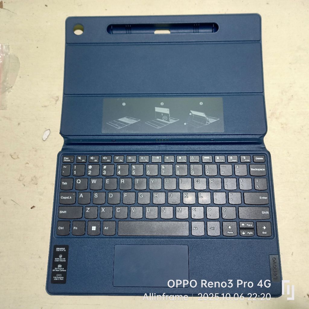 FRAME KEYBOARD LAPTOP Lenovo IdeaPad Duet 3 11IAN8 82XK External US