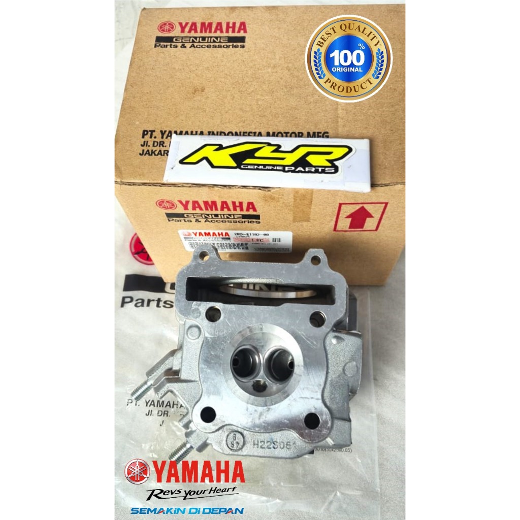 BLOK HEAD CYLINDER HEAD ASSY MIO SMILE MIO SPORTY MIO SOUL ASLI ORIGINAL YAMAHA