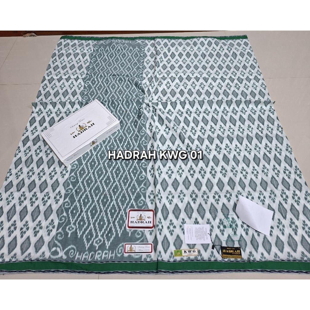 SARUNG ATLAS PREMIUM & HADRAH KWG ASLI MESRES, MOTIF KAWUNG