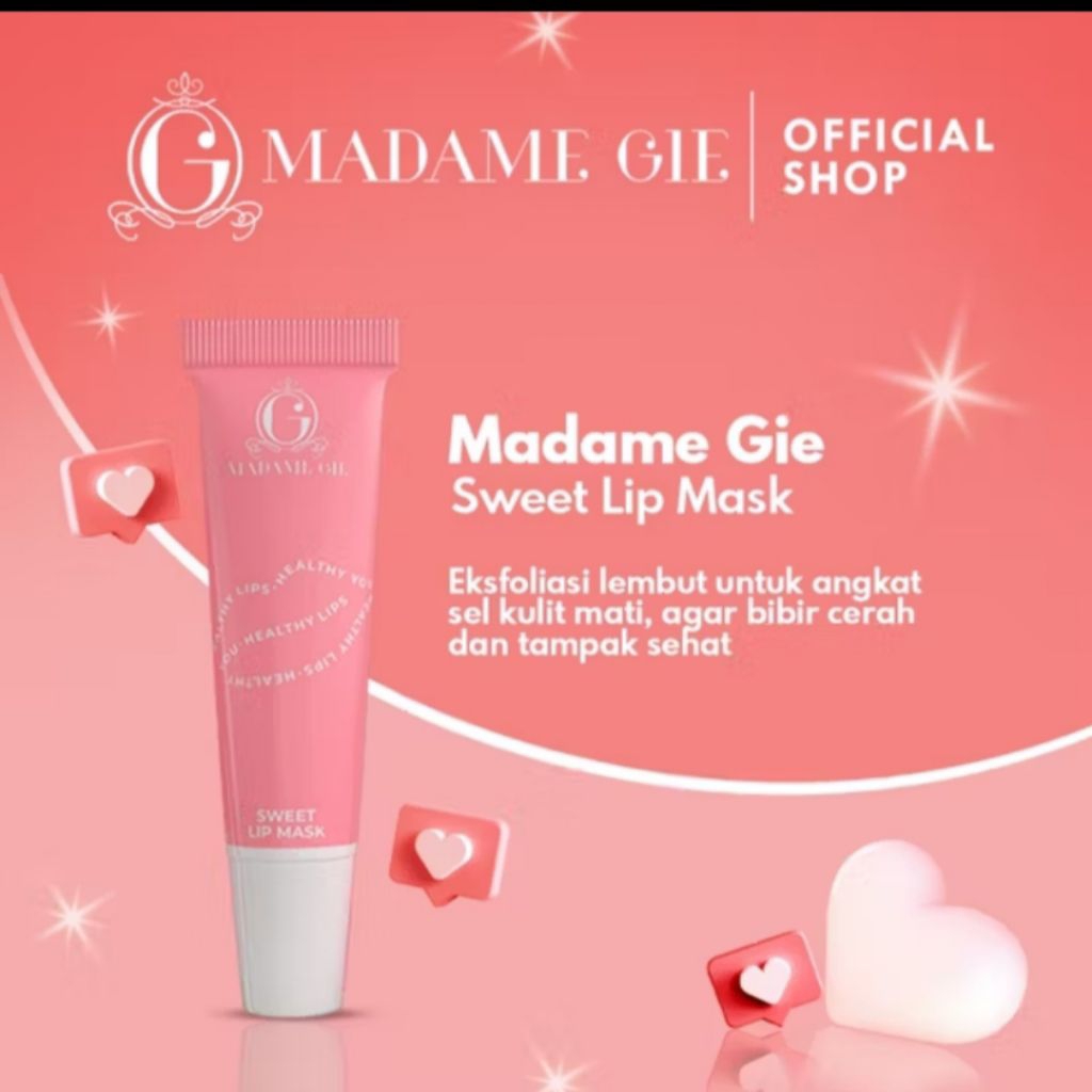 Madame gie sweet lip mask lip scrub vitamin E