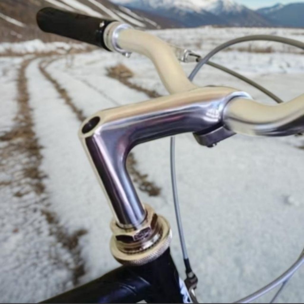 Stem bangau atau quill stem alloy taiwan,minitrek,balap jadul made in taiwan untuk mtb federal balap