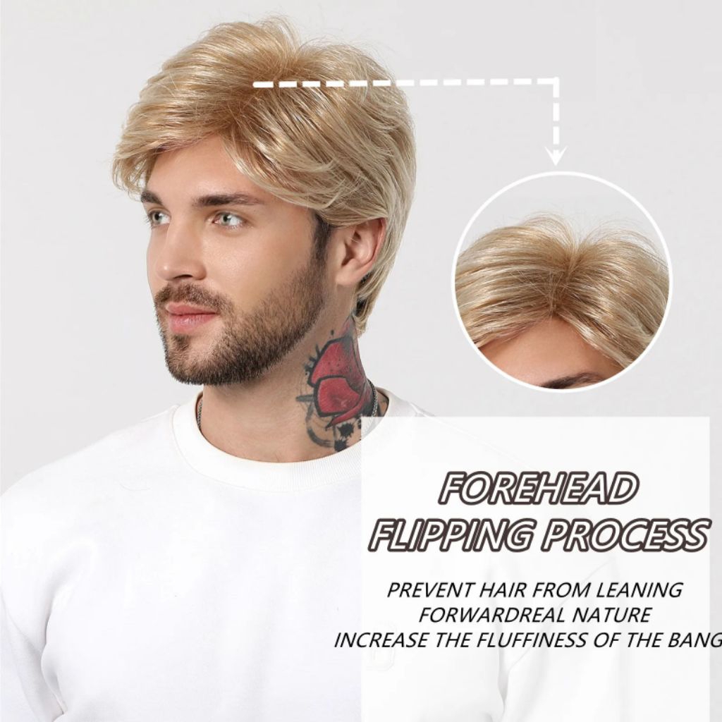 WIG PRIA PENDEK WIG PRIA SHORTY WIG PRIA PENDEK TRENDY WIG PRIA EUROPEAN STYLE WIG PRIA KEKINIAN WIG