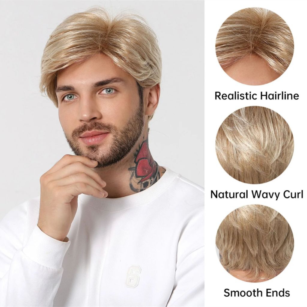 WIG PRIA PENDEK WIG PRIA SHORTY WIG PRIA PENDEK TRENDY WIG PRIA EUROPEAN STYLE WIG PRIA KEKINIAN WIG