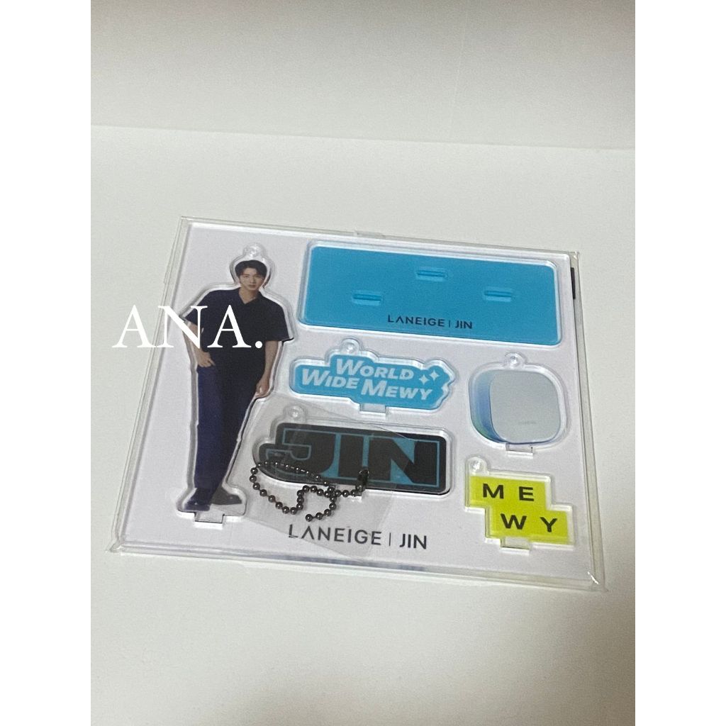 laneige x mini acrylic stand kim seok jin bts