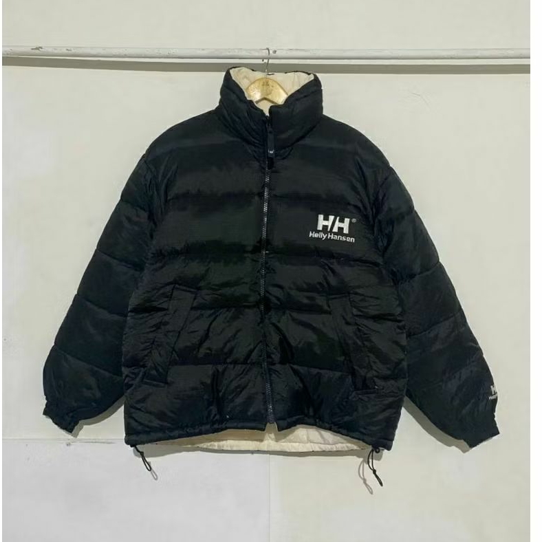 Vintage H*lly H*nsen Down Jacket Reversible Bulu Angsa Big Logo // Size L fit XL