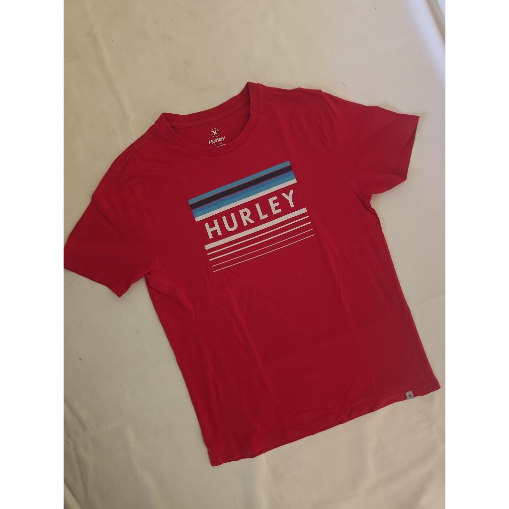 Baju Kaos Hurley Merah Second