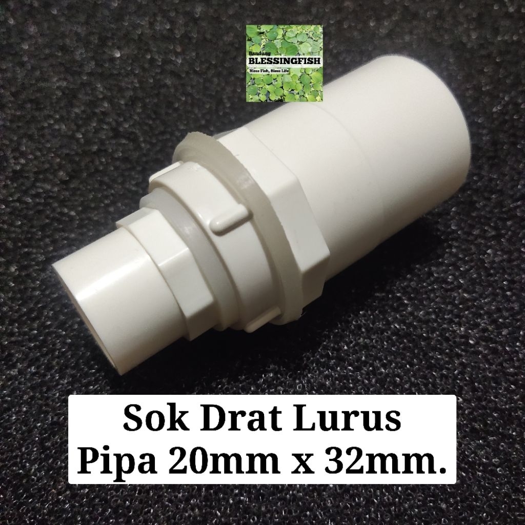 Sok Drat Lurus Pipa 20mm x32mm Soket Drat Lurus Pipa 20mm x 32mm Sok Drat Pipa 20x32 Sok Drat Pipa A