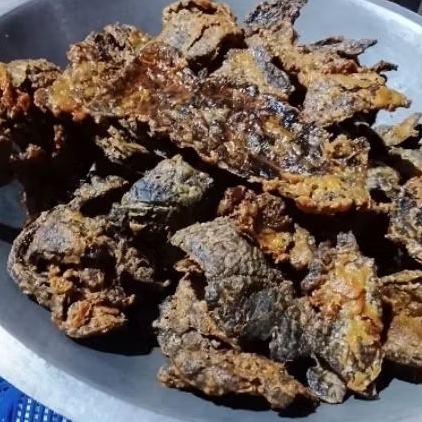 Dendeng paru sapi paru kering asli