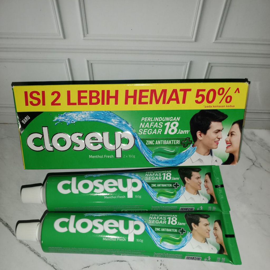 PROMO  Close up isi 2pcs ( 2x160g ) | Close up 160gr extra 20gr 1pcs