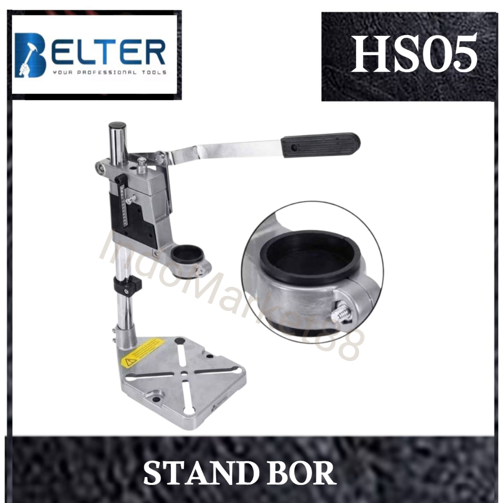 HS05 BELTER - Stand Bor Tangan Hemat Aluminium Besi / Dudukan Bor Tangan