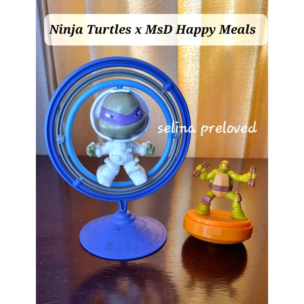 KOLEKSI MAINAN HAPPY MEALS McD x TMNT Ninja Turtles Kura Kura Ninja Preloved Mulus